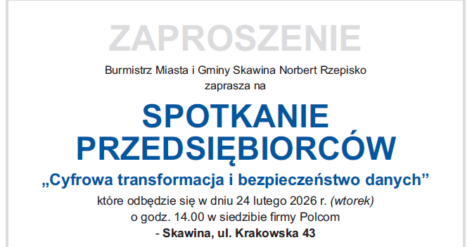 Zaproszenie na spotkanie przedsiębiorców