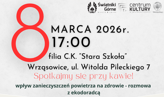 Plakat Wydarzenia ,,Spotkajmy się przy kawie we Wrząsowicach,,