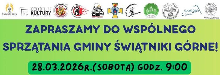 Zapraszamy do wspólnego sprzątania gminy!   