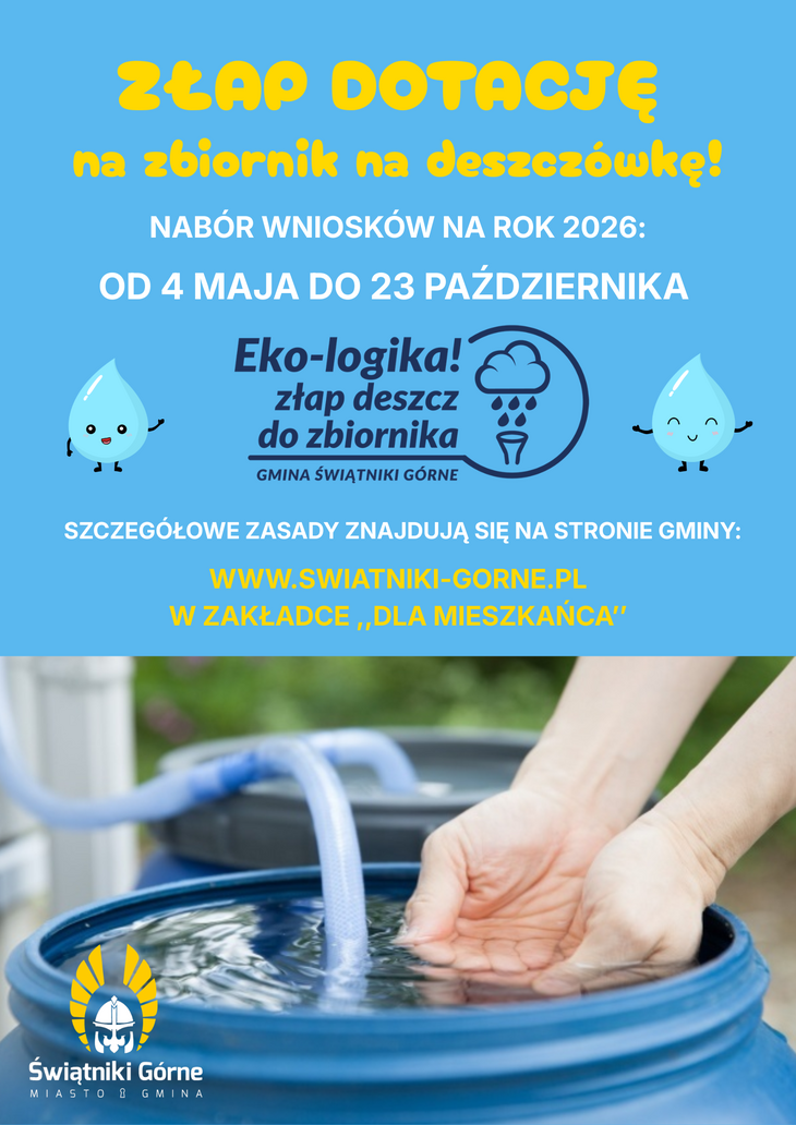 Eko-logika! Złap Deszcz do zbiornika – edycja 2026