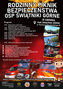 Zapraszamy na Rodzinny Piknik Bezpieczeństwa OSP Świątniki Górne!