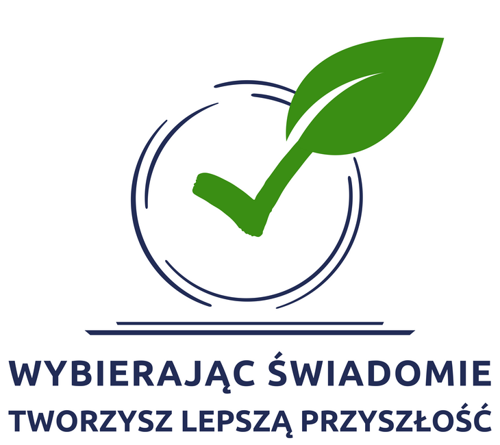 Logo z napisem: Wybierając świadomie tworzysz lepszą przyszłość