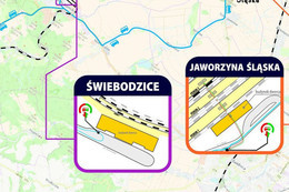 Mapka przedstawia trasę komunikacji zatsępczej