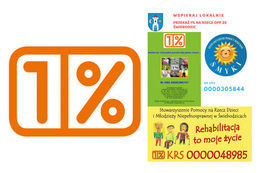 Napis 1% i plakat wydarzenia