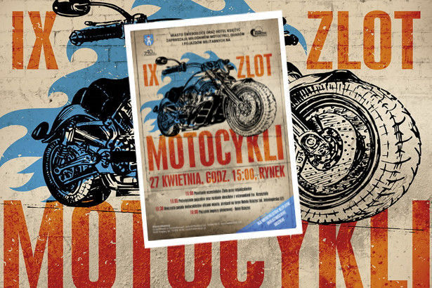 Plakat IX Zlot motocyklowy