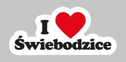 Logo I serduszko Świebodzice oznaczające I love Świebodzice