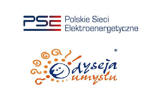 Logo Polskie sieci Elektroenergetyczne, logo Odyseja  umysłu