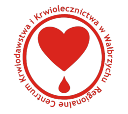 Logo Regionalne Centrum krwiodawstwa i krwiolecznictwa w Wałbrzychu