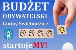 Plakat BUDŻET OBYWATELSKI Gminy Świebodzice startuje MY!