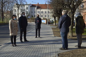 Odbiór chodnika na ul. Wolności