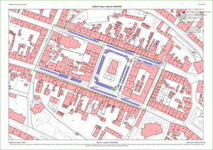 Mapa planowanej strefy płatnego parkowania