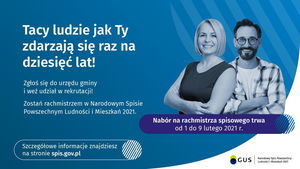 Plakat Narodowego Spisu Powszechnego