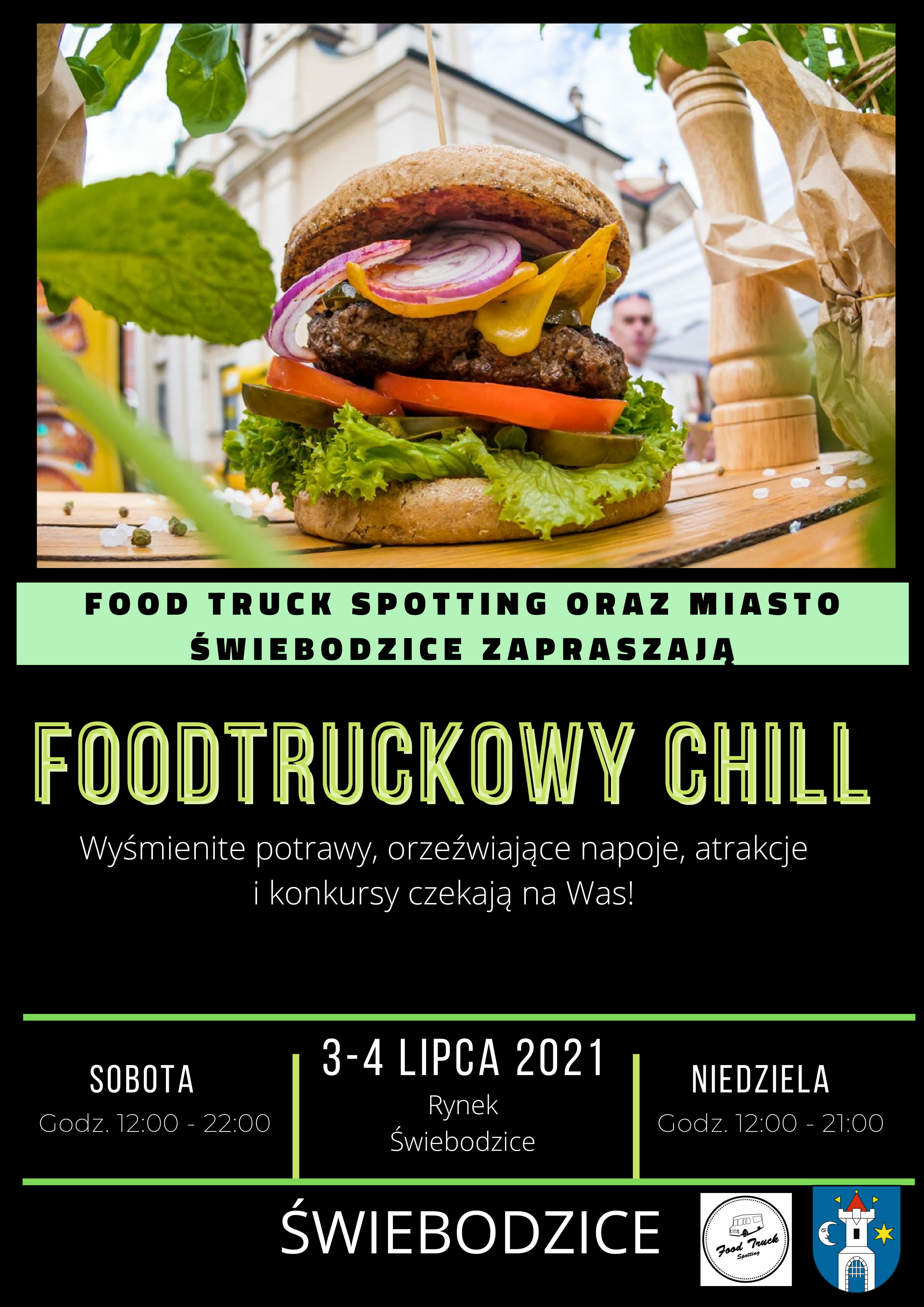 Plakat promujący Foodtruckowy Chill