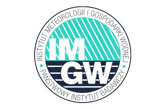 logo Instytutu Meteorologii i Gospodarki Wodnej - Państwowego Instytutu Badawczego. 