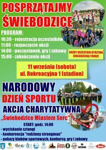 plakat Posprzątajmy Świebodzice