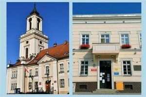dwa zdjęcia dwóch lokalizacji Urzędu Miejskiego w Świebodzicach
