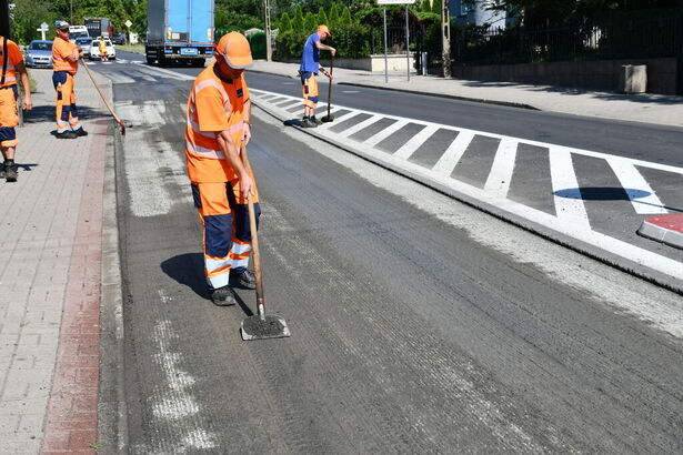 roboty na ul. Jeleniogórskiej