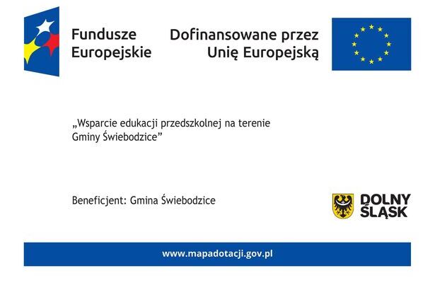 Gmina otrzymała dotację z UE na realizację projektu pn: „Wsparcie edukacji przedszkolnej na terenie Gminy Świebodzice