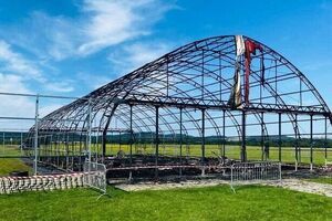 Spłonął hangar na Lotnisku Gminnym w Świebodzicach