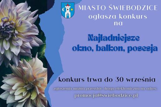 Zapraszamy do udziału w konkursie "Najładniejsze Okno, Balkon, Posesja"