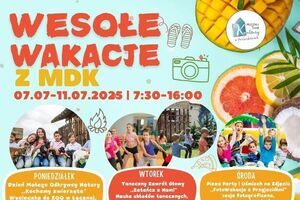 Wesołe Wakacje z MDK – ruszyły zapisy na letnią półkolonię!
