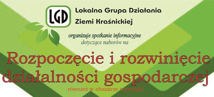 Lokalna Grupa Działania Ziemi Kraśnickiej organizuje spotkanie informacyjne 