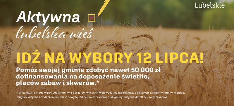 Konkurs „Aktywna lubelska wieś”- fragment plakatu