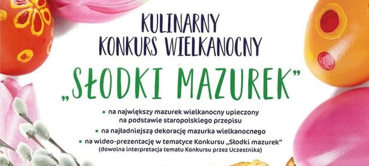Grafika z napisem:Konkurs „Słodki Mazurek” skierowany do KGW z woj. lubelskiego