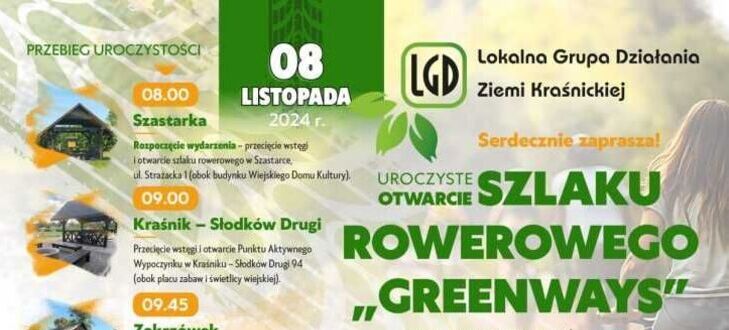 Uroczyste Otwarcie Szlaku Rowerowego GREENWAYS w powiecie kraśnickim