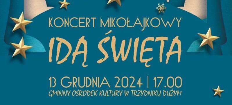 Plakat koncert mikołajkowy