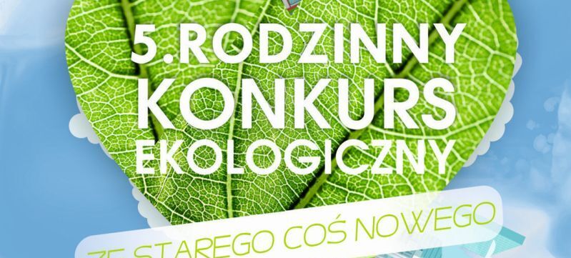 Plakat promujący 5. Rodzinny Konkurs Ekologiczny pod hasłem "Ze starego coś nowego". Temat: sprzęt elektroniczny. Prace należy składać do 15.04.2025. Podsumowanie: 22.04.2025 w sali widowiskowej GOK w Trzydniku Dużym.