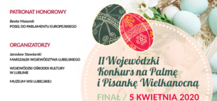 Wykadrowana część plakatu - II Wojewódzki Konkurs na Palmę i Pisankę Wielkanocną