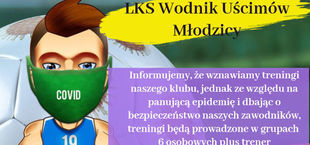 Część plakatu - LKS Wodnik Uścimów Młodzicy