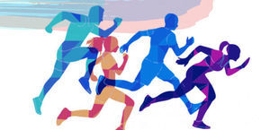 Ilustracja biegaczy