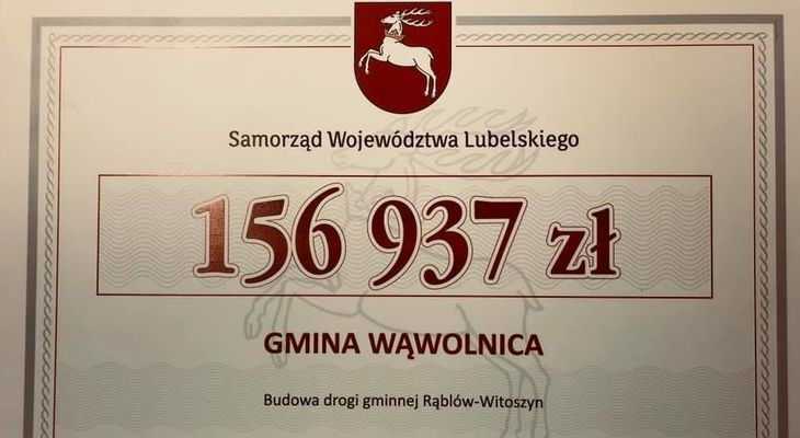Nowa droga w Rąblowie - Gmina Wąwolnica!