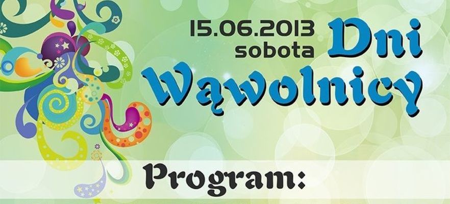 Program Dni Wąwolnicy 2013r.