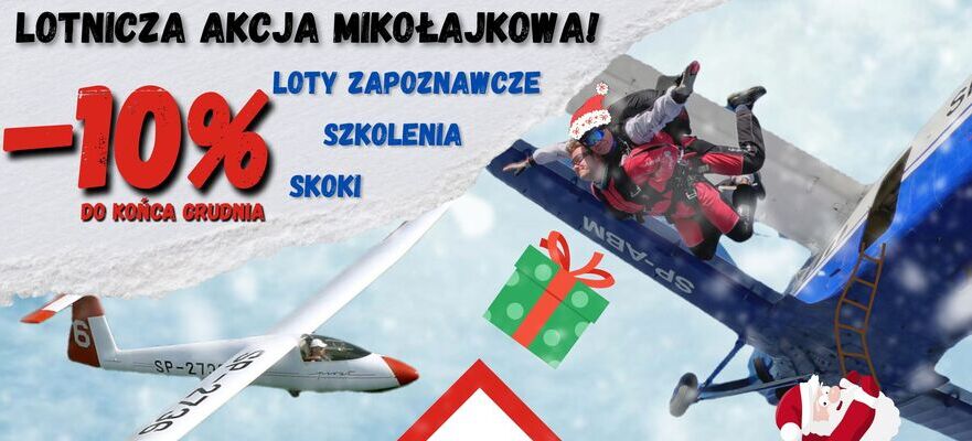 Lotnicza Akcja Mikołajkowa w Aeroklubie Lubelskim! 🎅✈️