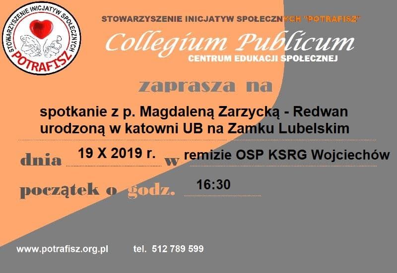 Spotkanie z p. Magdaleną Zarzycką - Redwan w Wojciechowie