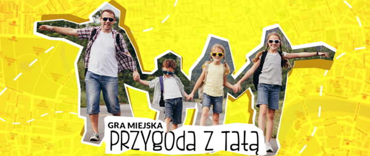 Gra miejska przygoda z tatą plakat