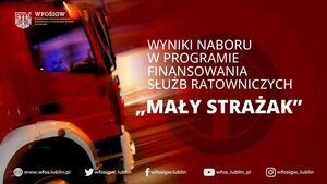 Wyniki naboru w programie ,,Mały Strażak" 