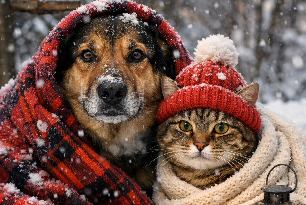 Zimą pamiętaj o zwierzętach.