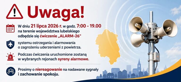 UWAGA! Ćwiczenie "ALARM 2026"