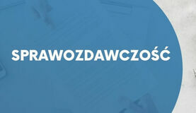 Napis SPRAWOZDAWCZOŚĆ