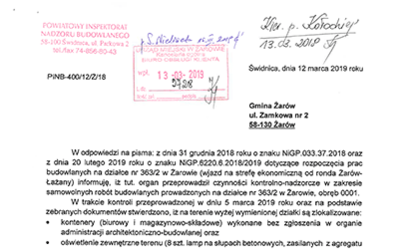 Pierwsza strona dokumentu