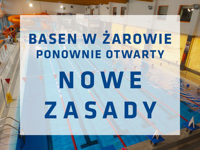 BASEN W ŻAROWIE PONOWNIE OTWARTY NOWE ZASADY w tle basen