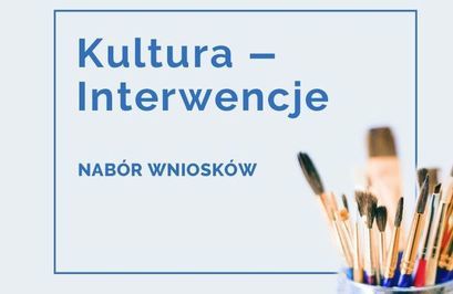 Nabór wniosków o dofinansowanie w ramach programu NCK Kultura - Interwencje 2021