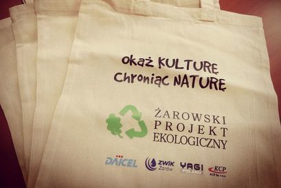 Ekologiczne torby z hasłem "Okaż Kulturę, chroniąc Naturę"