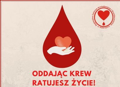 Plakat Zbiórka krwi w Żarowie