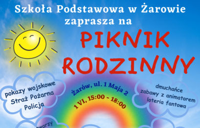 Piknik Rodzinny SP Żarów (plakat)