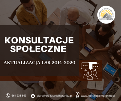 Konsultacje społeczne – aktualizacja LSR 2014-2023